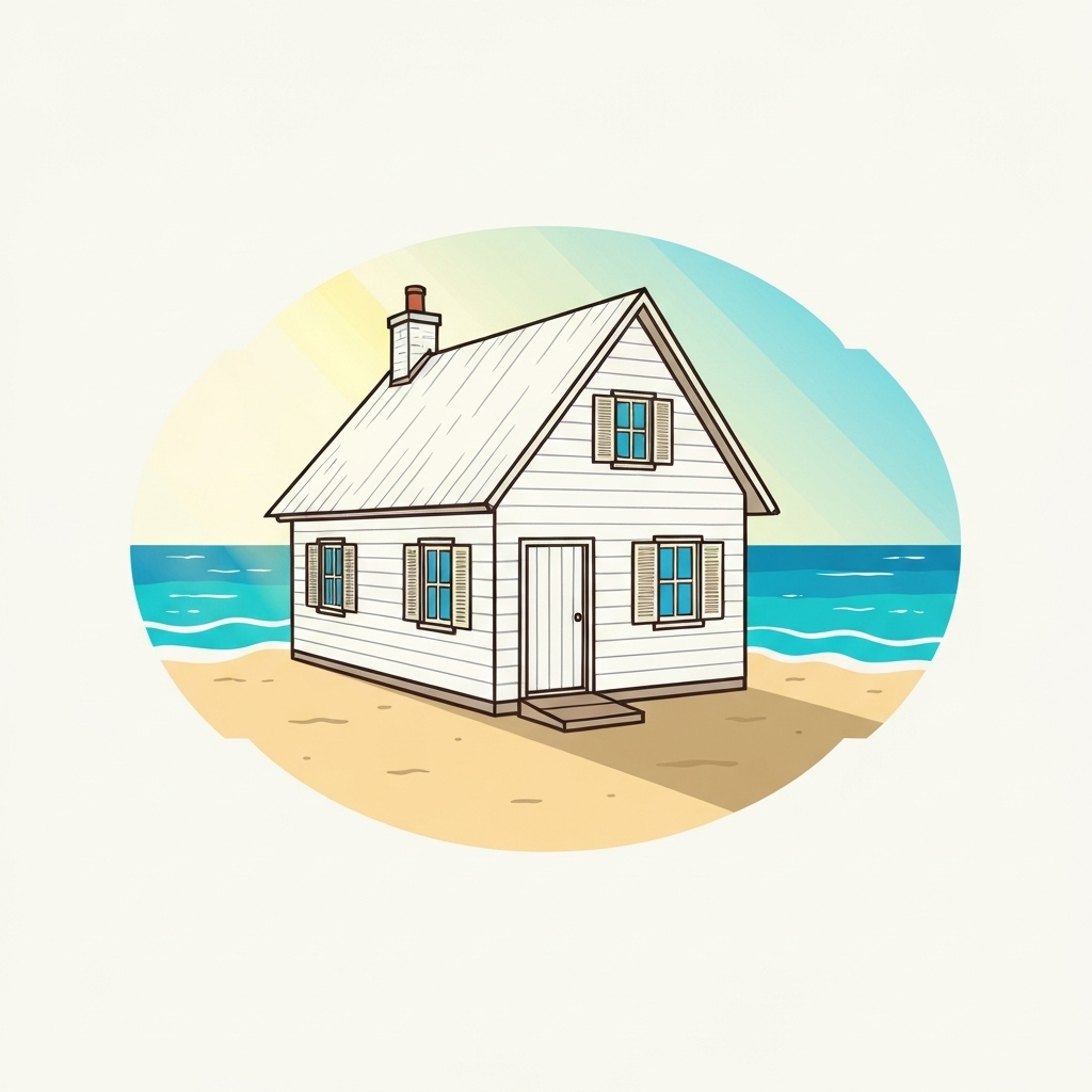 Little White Beach Cottage logo